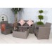 Faro 4 Seater Conversation Set - Taupe Grey